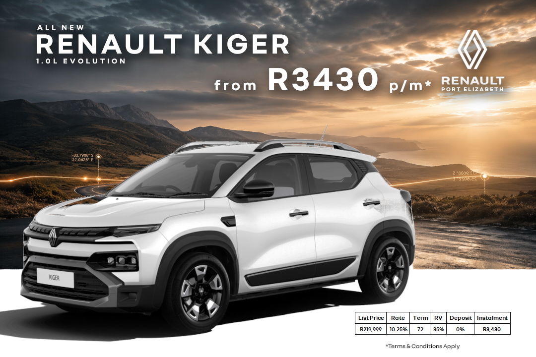 All New Renault Kiger 1.0L EVOLUTION image from Renault Port Elizabeth