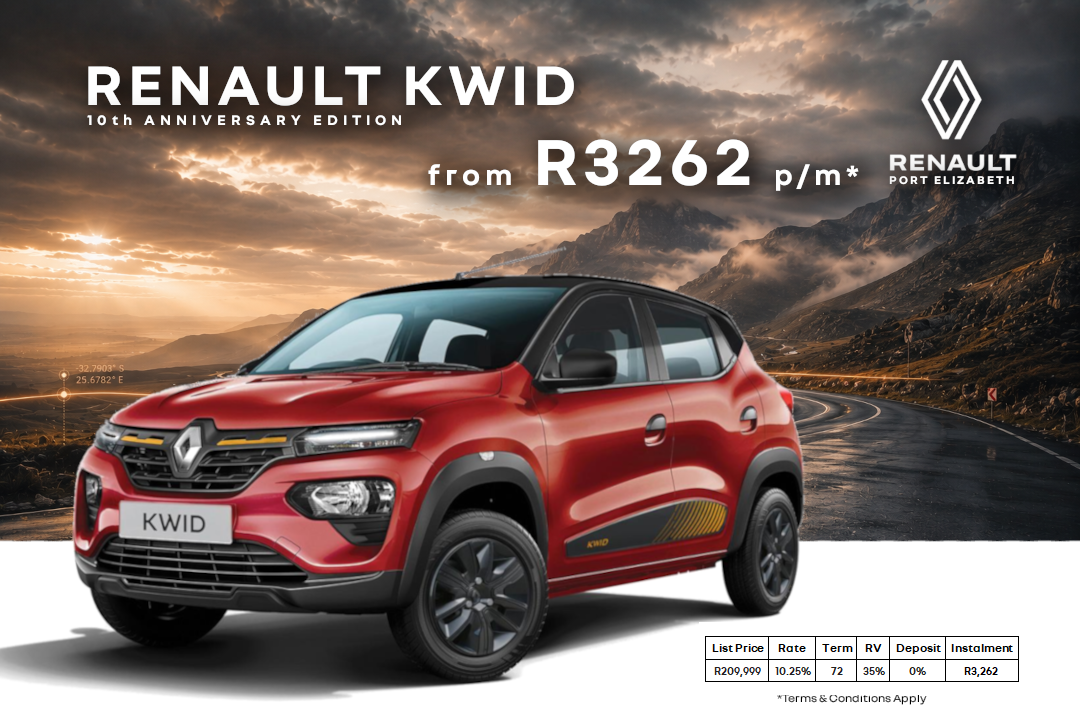 Renault Kwid 10 Year Anniversary Ltd Edition Special Offer