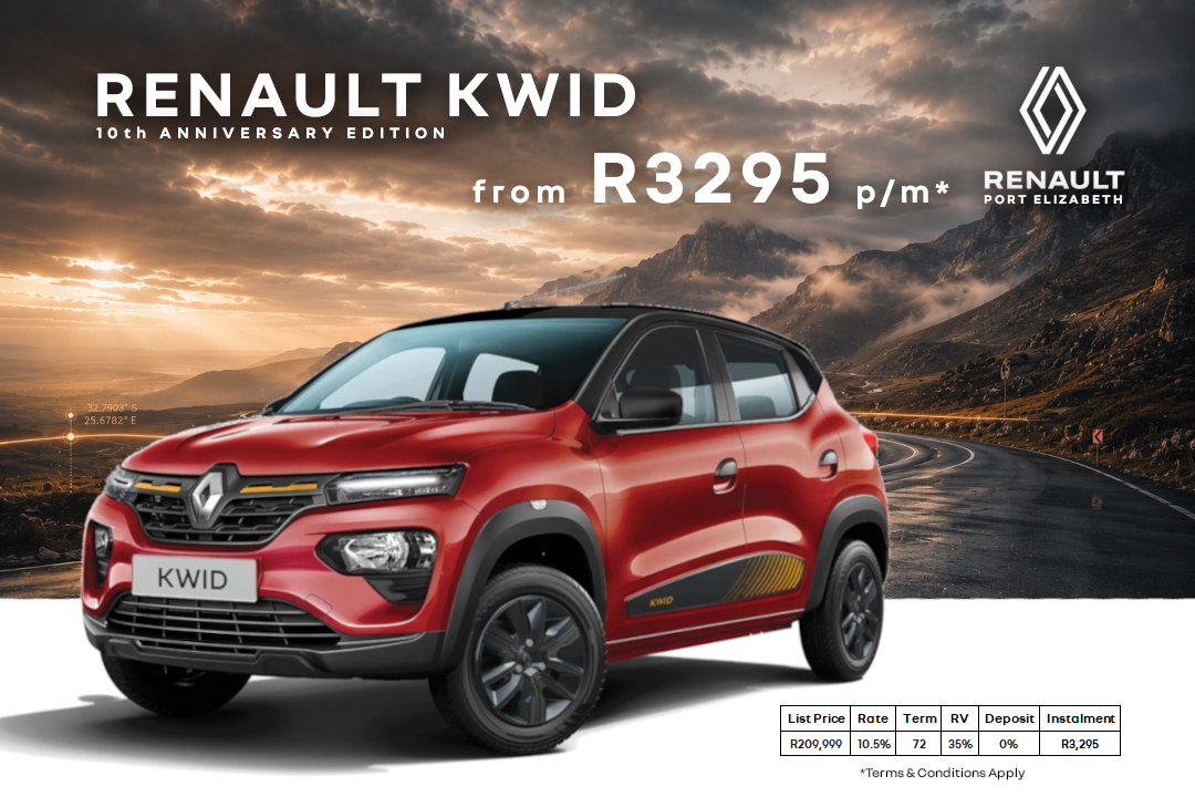 Renault Kwid 10 Year Anniversary Ltd Edition image from Renault Port Elizabeth